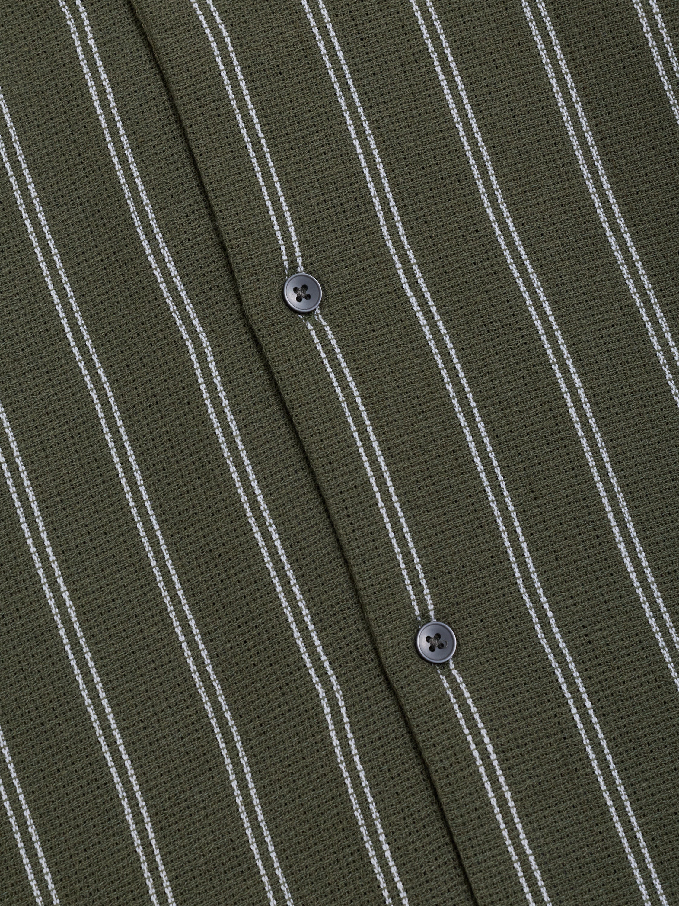 Short Sleeve Open Weave Striped Holiday Shirt