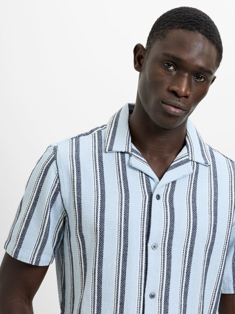 Short Sleeve Striped Picnic Shirt