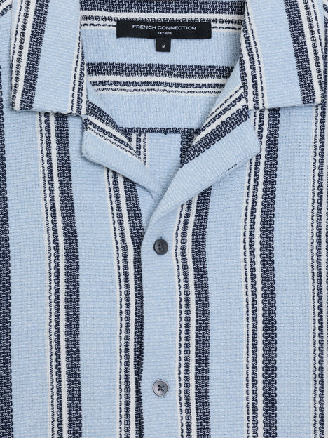 Short Sleeve Striped Picnic Shirt