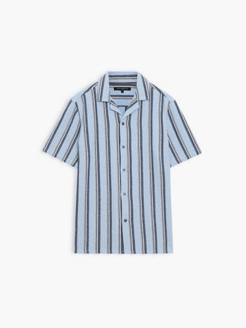 Short Sleeve Striped Picnic Shirt