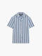 Short Sleeve Striped Picnic Shirt