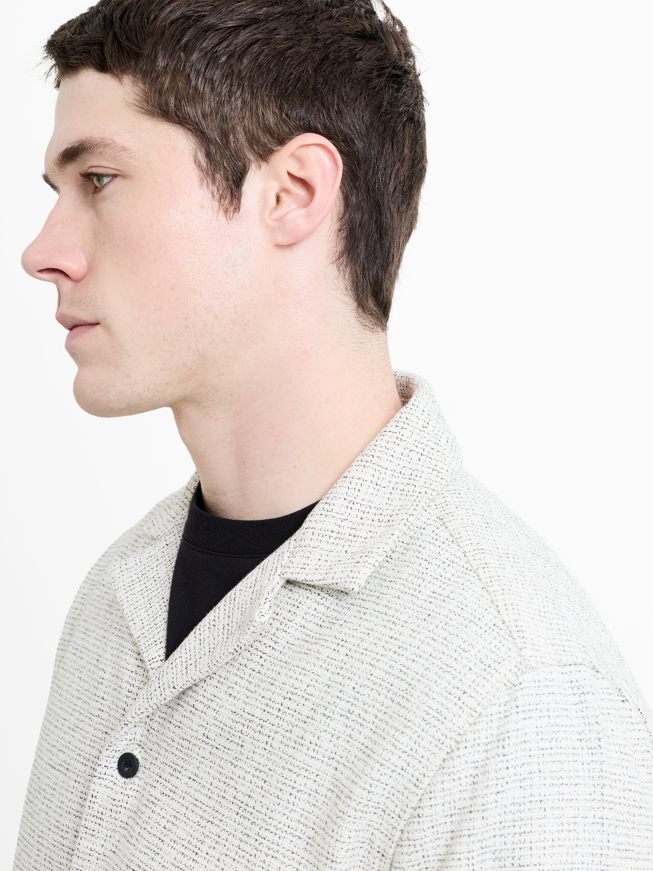 Long Sleeve Two Thread Dobby Shacket