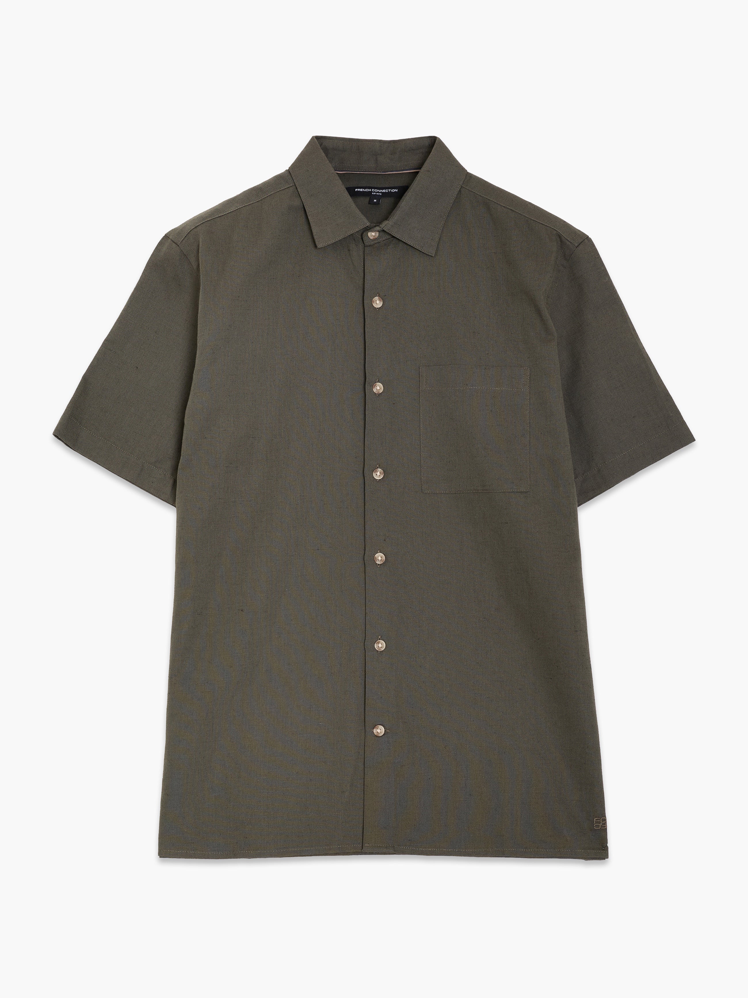 Linen Blend Short Sleeve Shirt