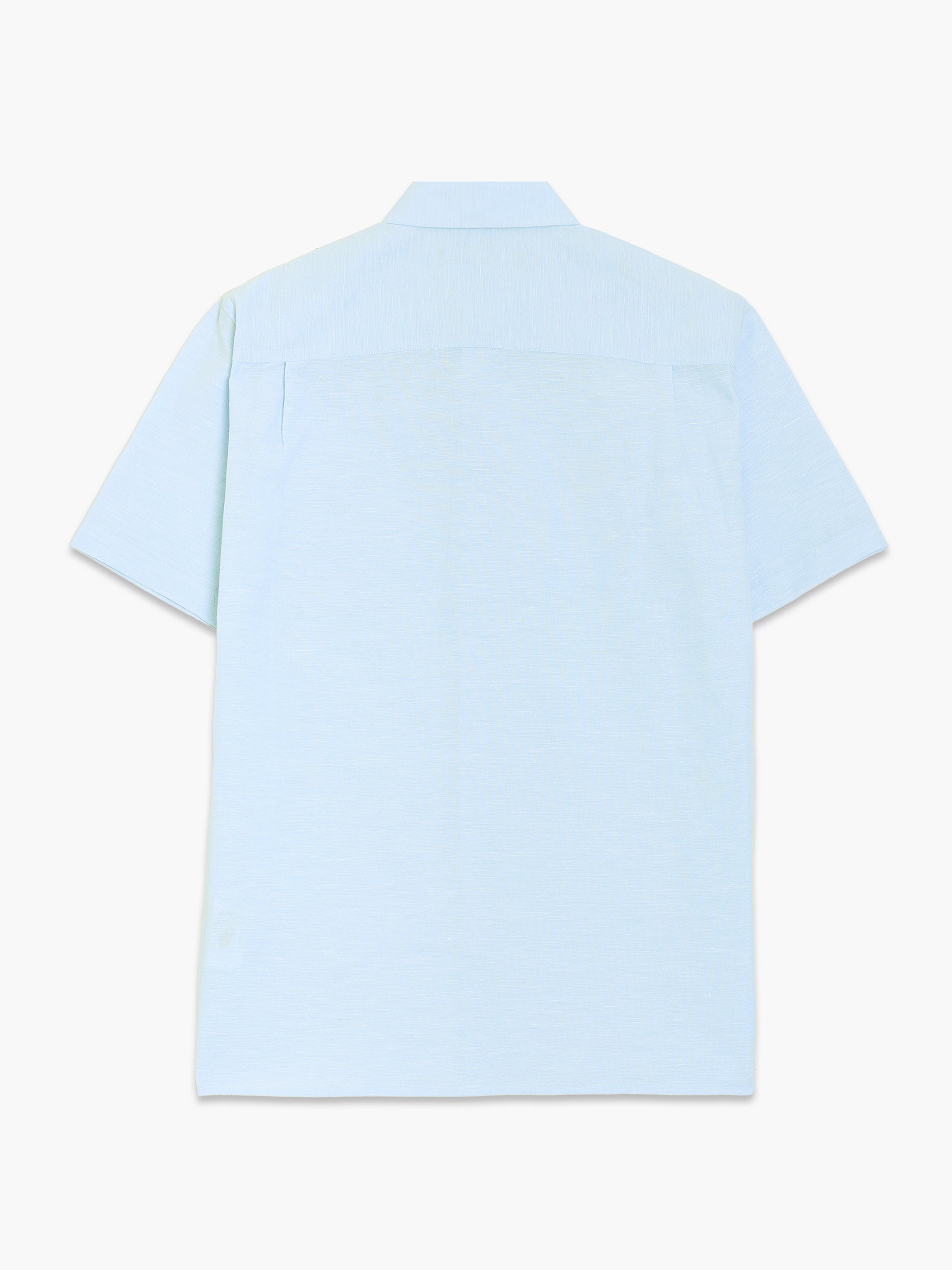 Linen Blend Short Sleeve Shirt