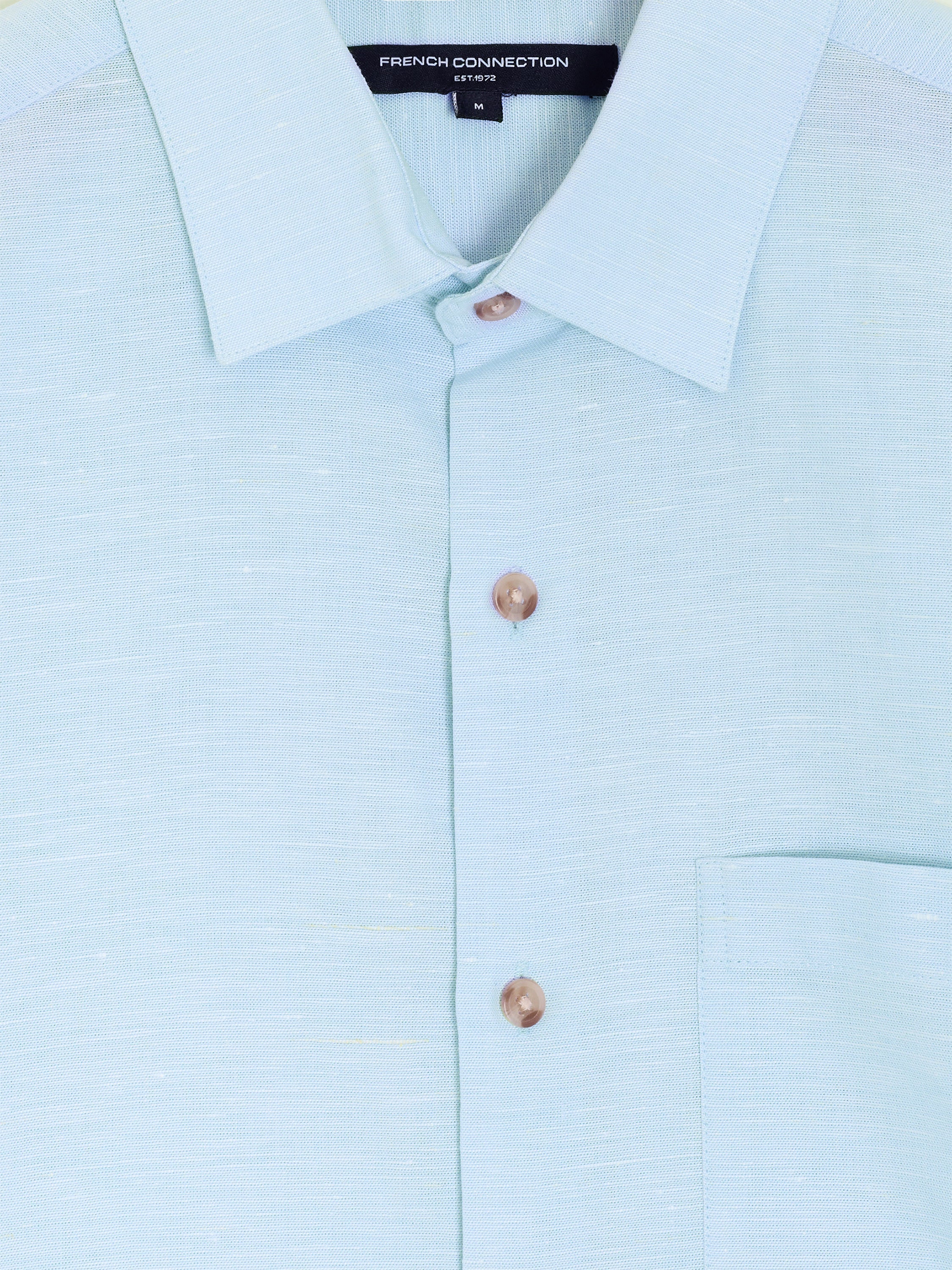 Linen Blend Short Sleeve Shirt