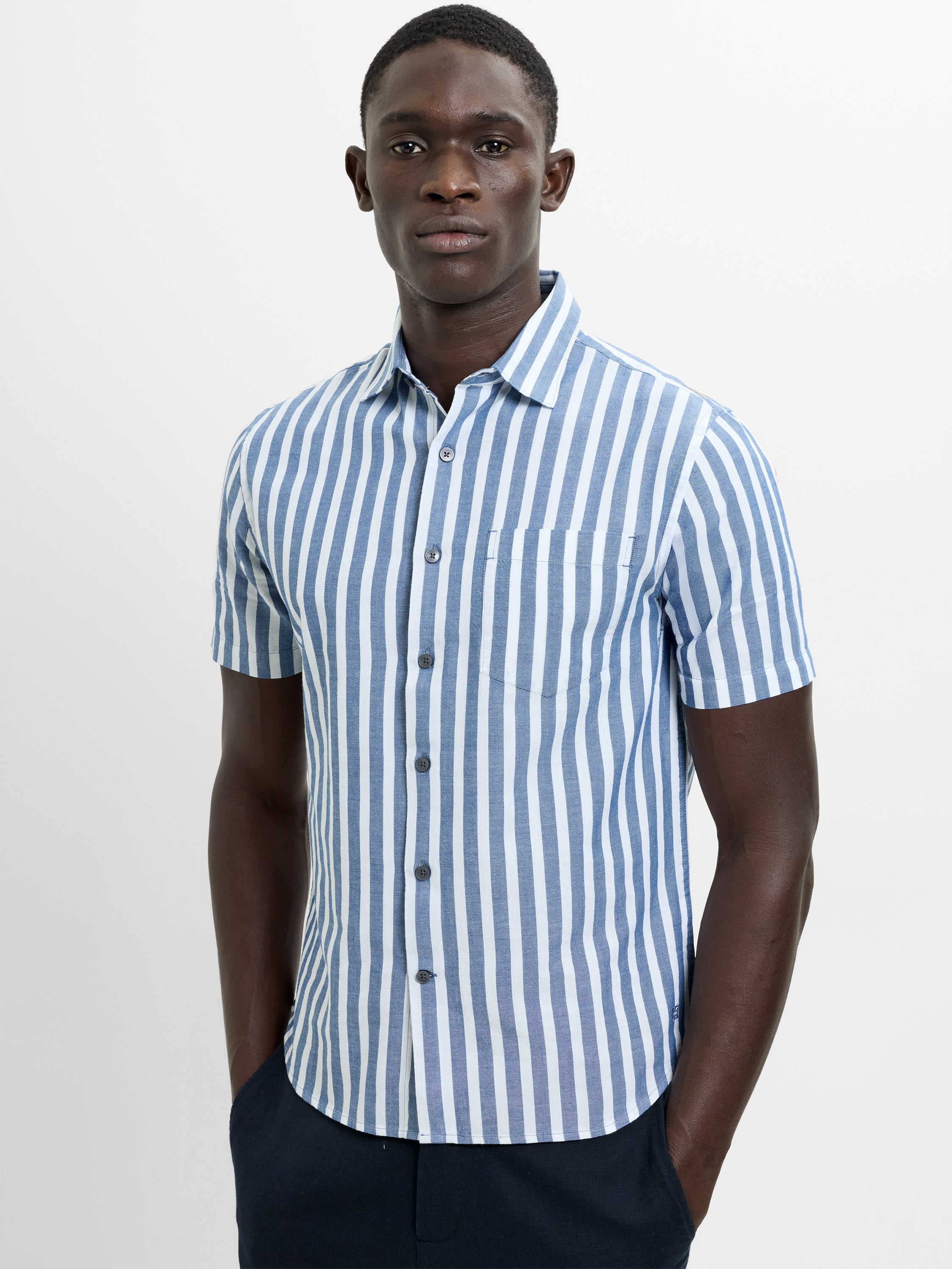 Short Sleeve Striped Shirt