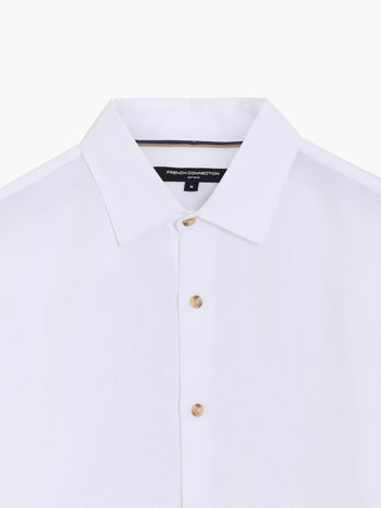 Linen Blend Long Sleeve Shirt