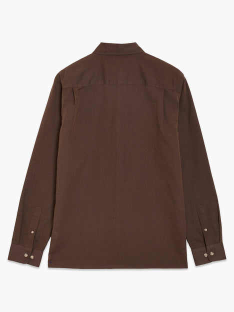 Linen Blend Long Sleeve Shirt