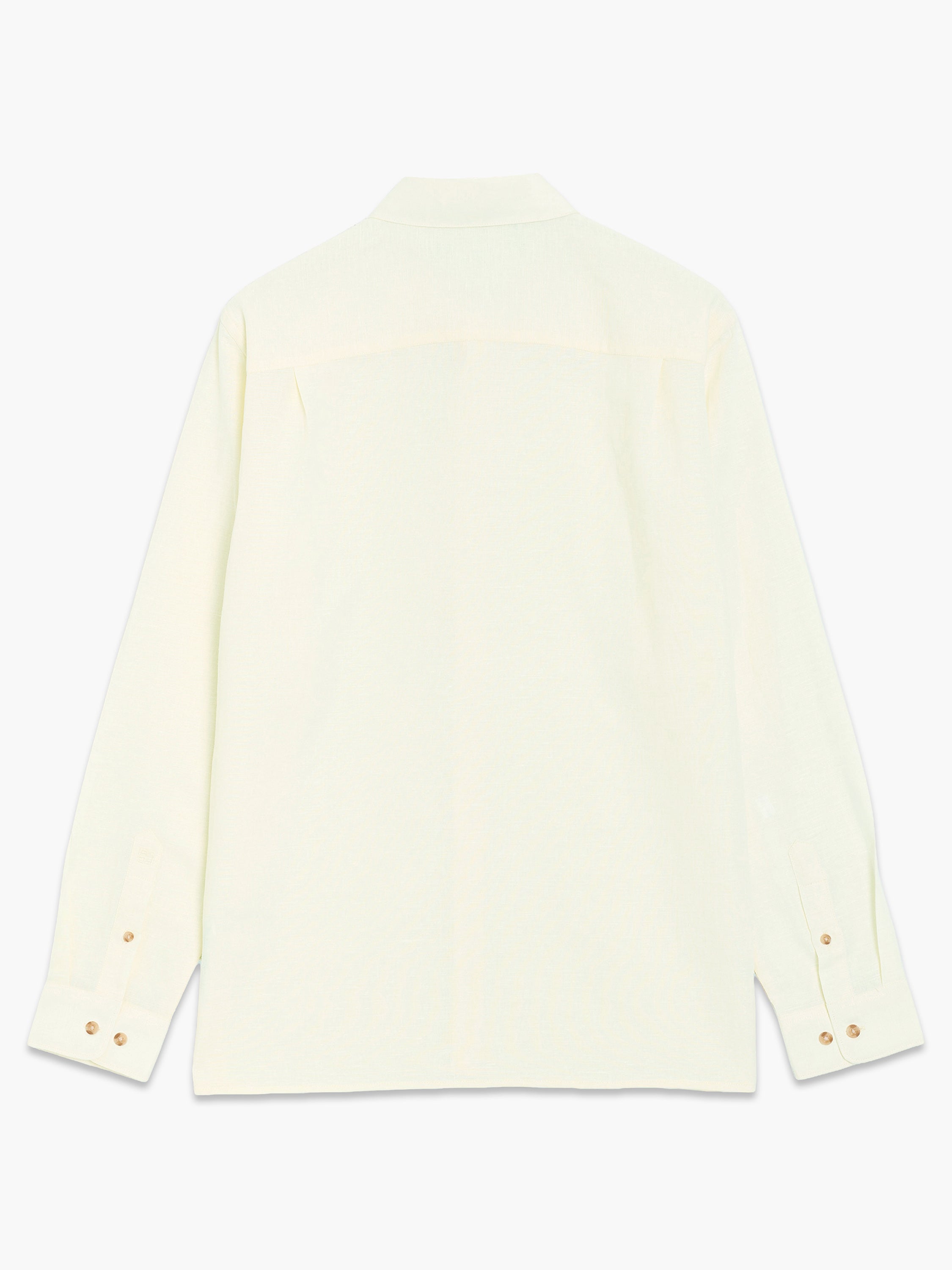 Linen Blend Long Sleeve Shirt