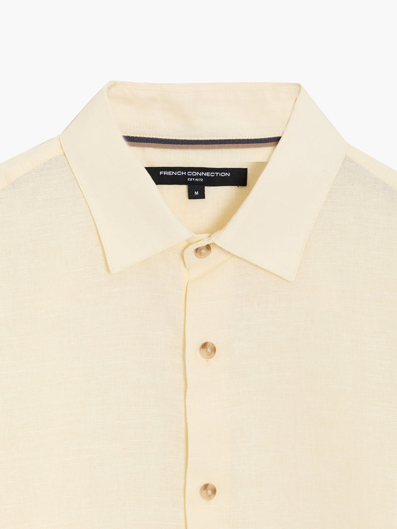 Linen Blend Long Sleeve Shirt
