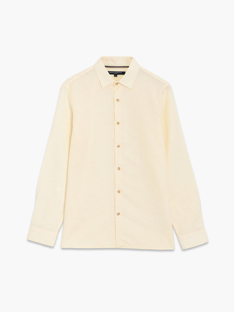 Linen Blend Long Sleeve Shirt