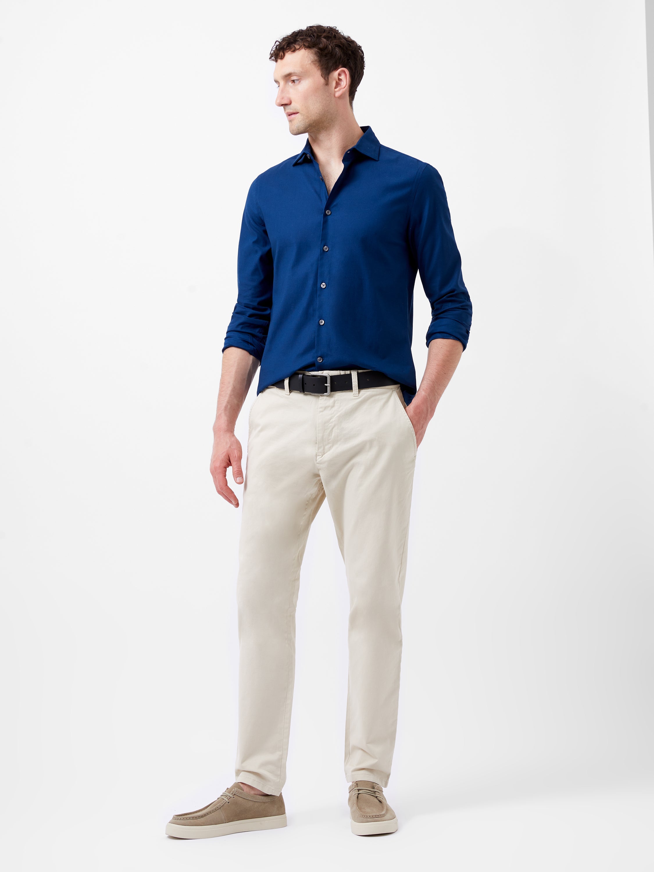 Cutaway Collar Stretch Shirt