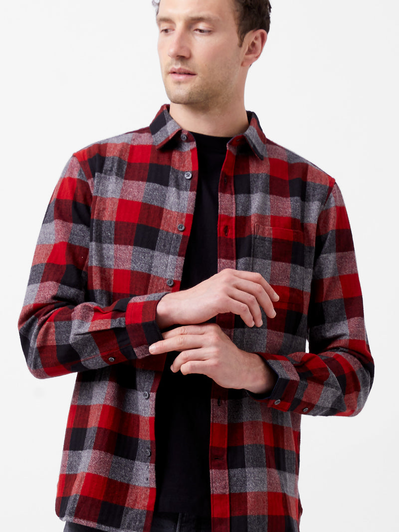 Brushed Flannel Check Shirt