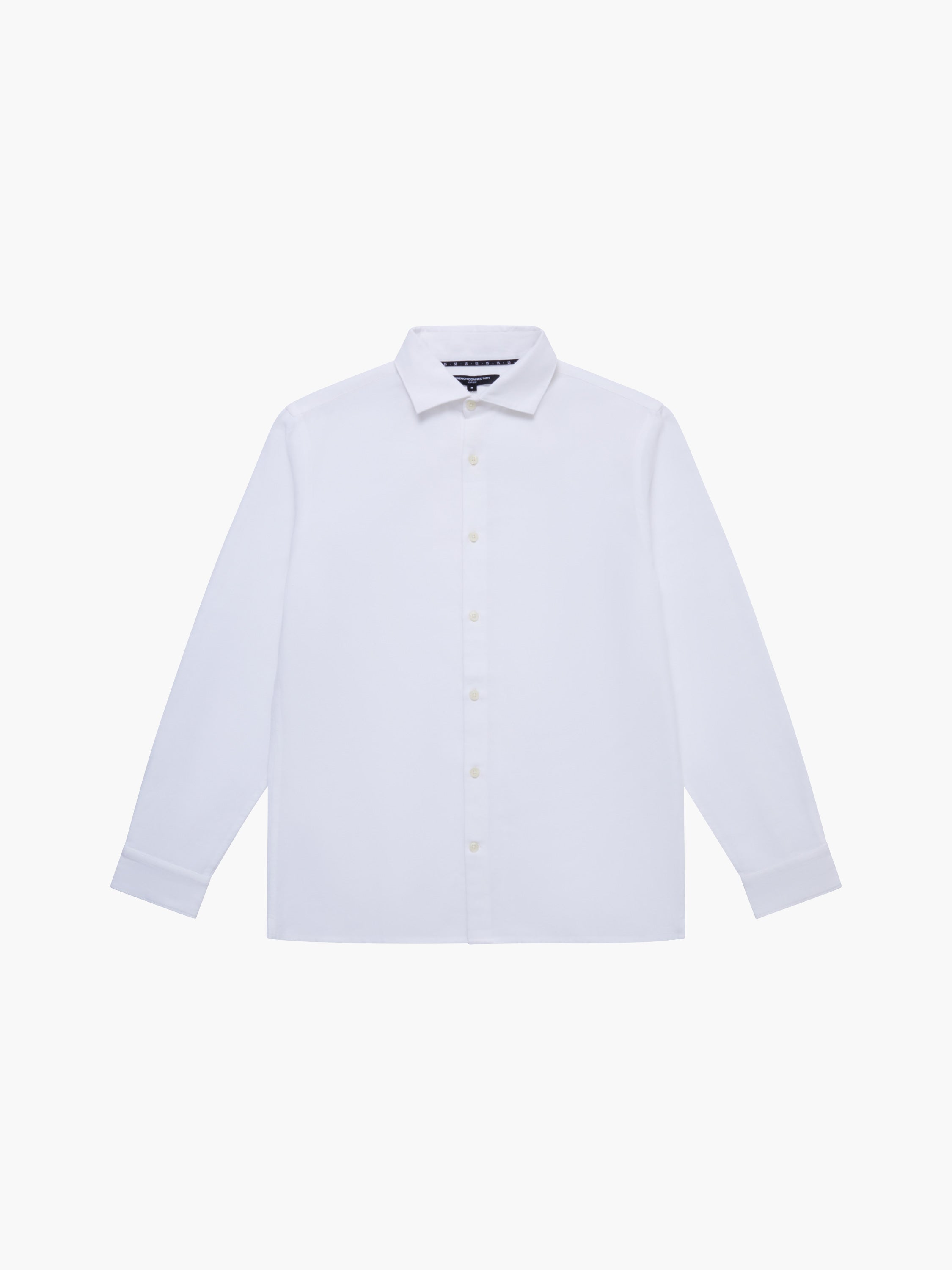 Long Sleeve Linen Blend Shirt