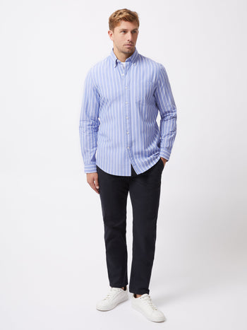 Stripe Long Sleeve Pocket Shirt