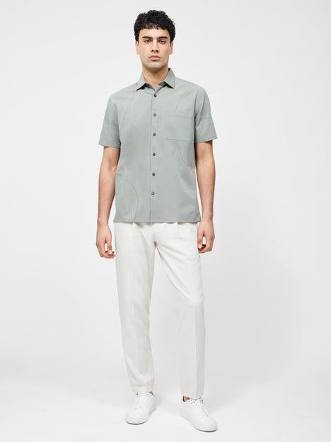 Scribble Dots Leo Short Sleeve Shirt