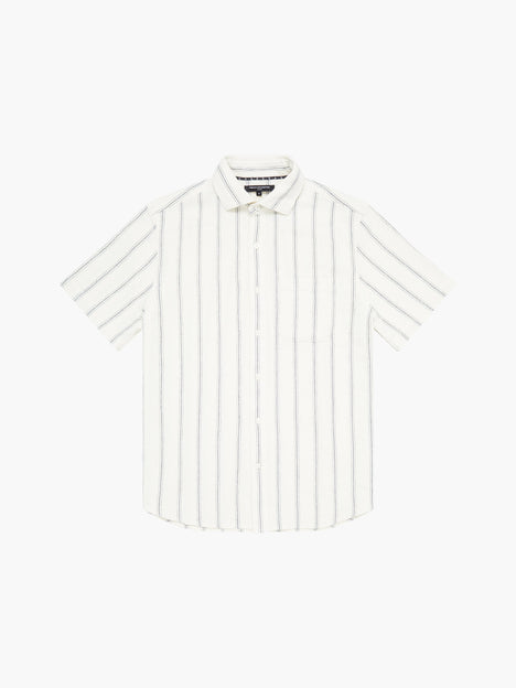 Textured Stripe Short Sleeve Shirt