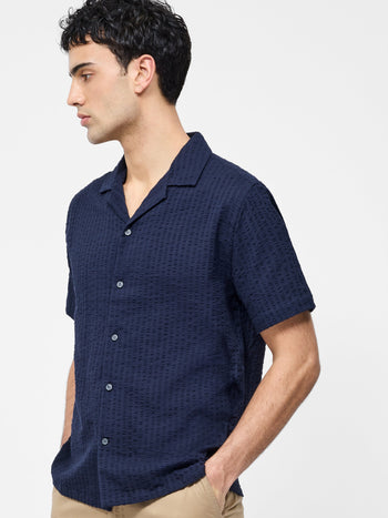 Seersucker Short Sleeve Shirt