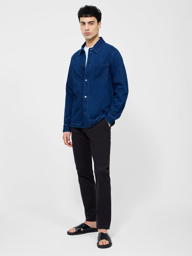 Long Sleeve Denim Overshirt