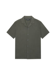 Short Sleeve Matty Weave Revere Shirt