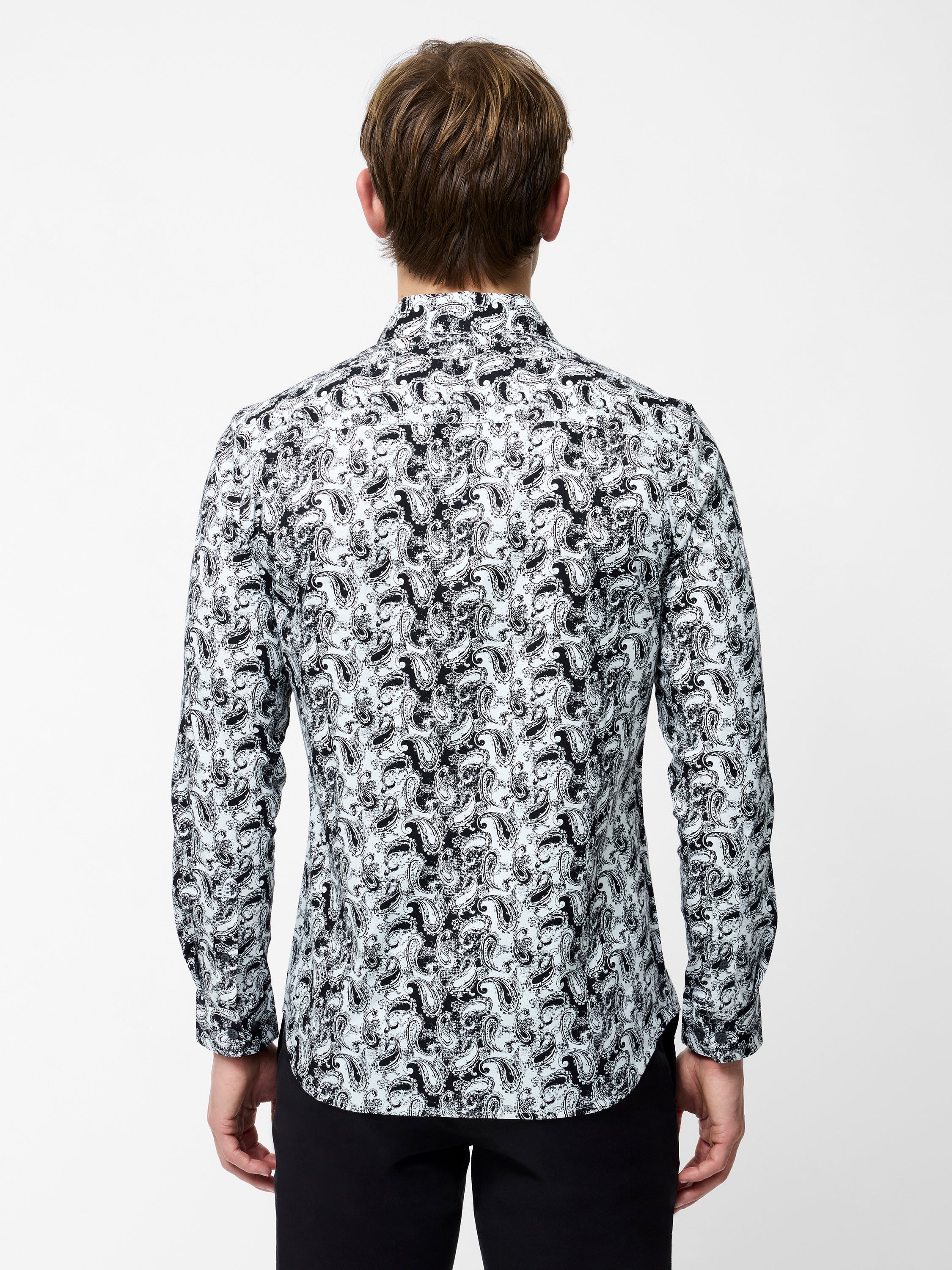 Paisley Print Long Sleeve Shirt