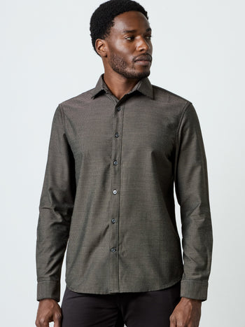 Long Sleeve Regular Fit Cut Away Shirt