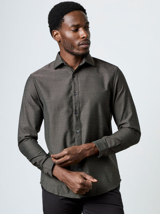 Long Sleeve Regular Fit Cut Away Shirt