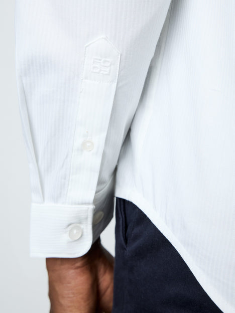 Long Sleeve Tonal Stripe Shirt