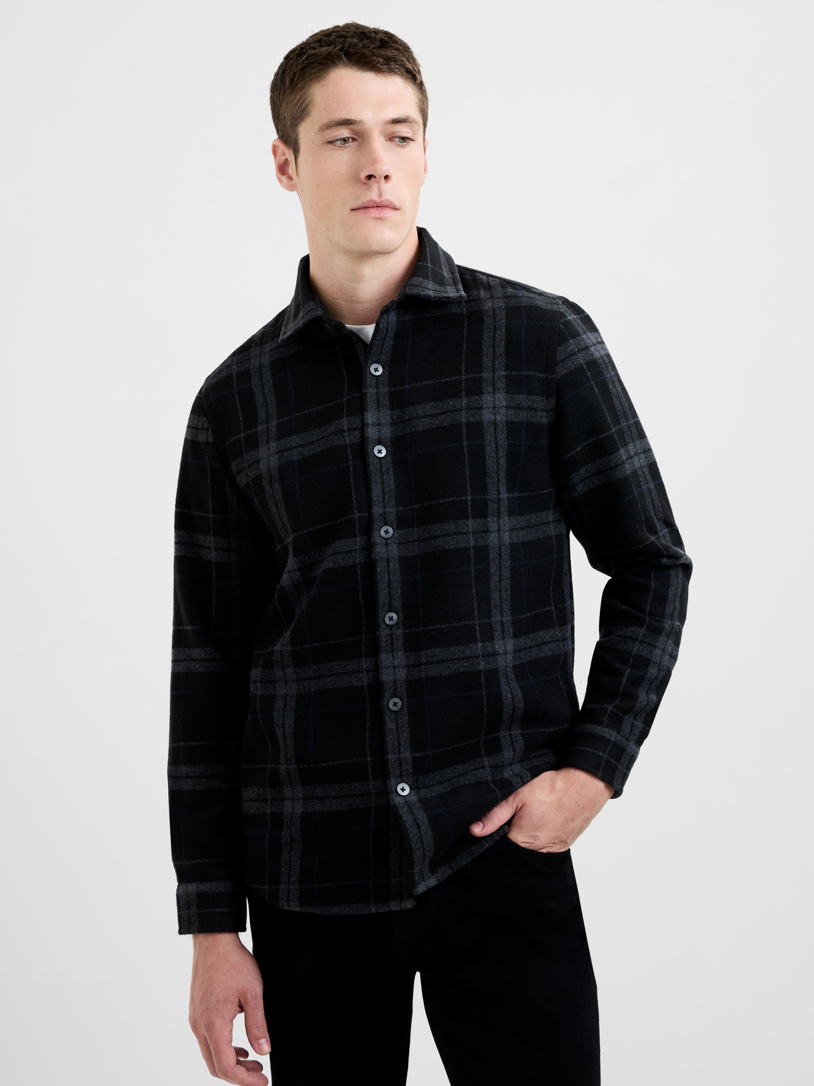 Yarn Dyed Twill Check Shirt