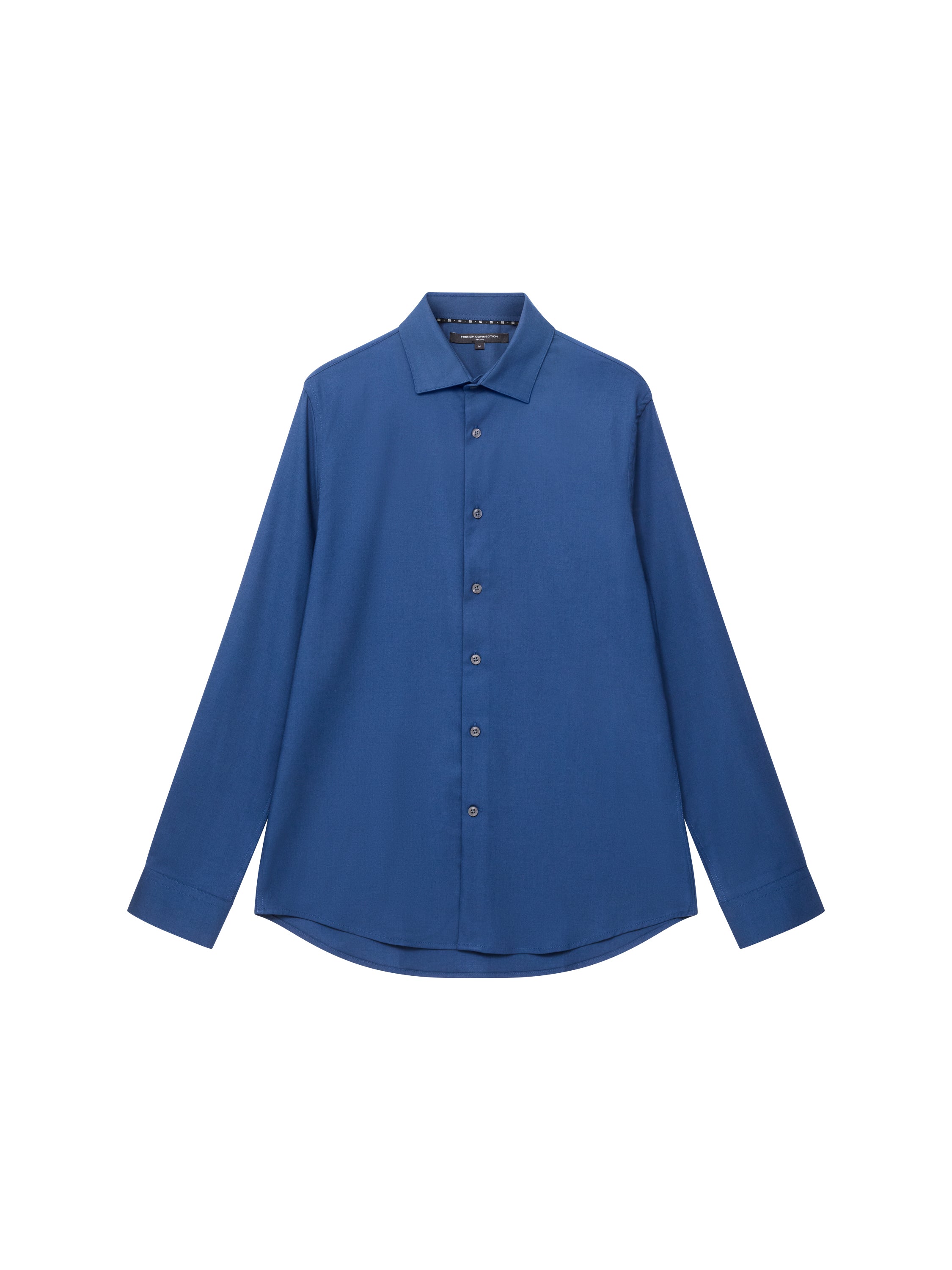 Slim Fit Wool Blend Long Sleeve Shirt