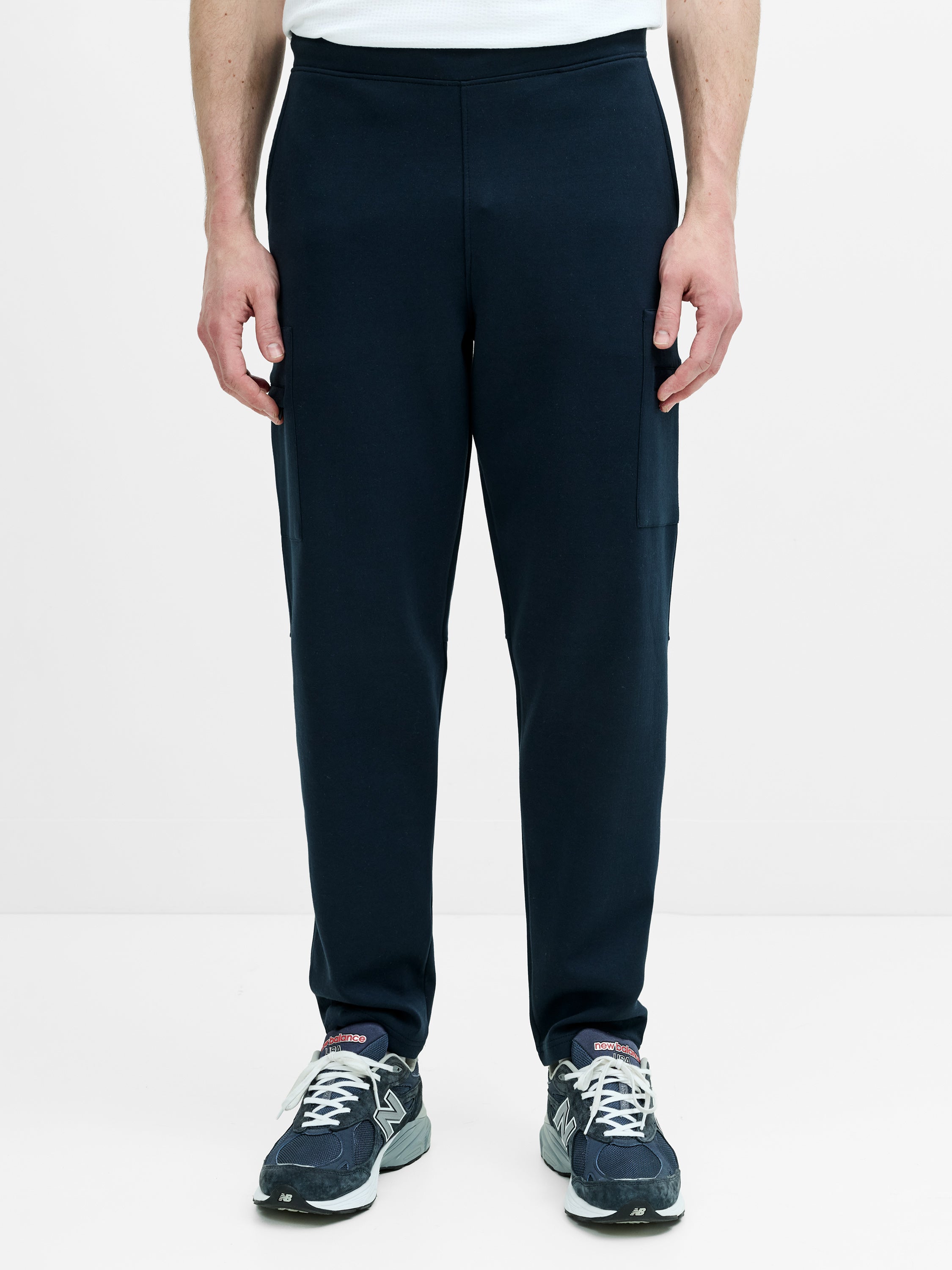 Smart Navy Blue Drawstring Joggers