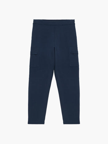 Smart Navy Blue Drawstring Joggers
