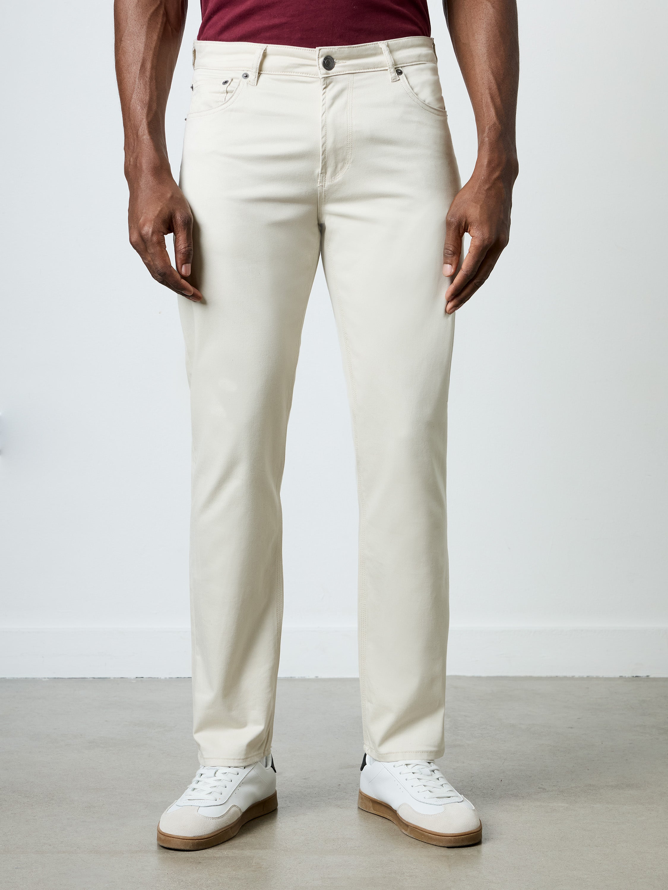 Cotton Stretch 5 Pocket 34 Inch Jeans