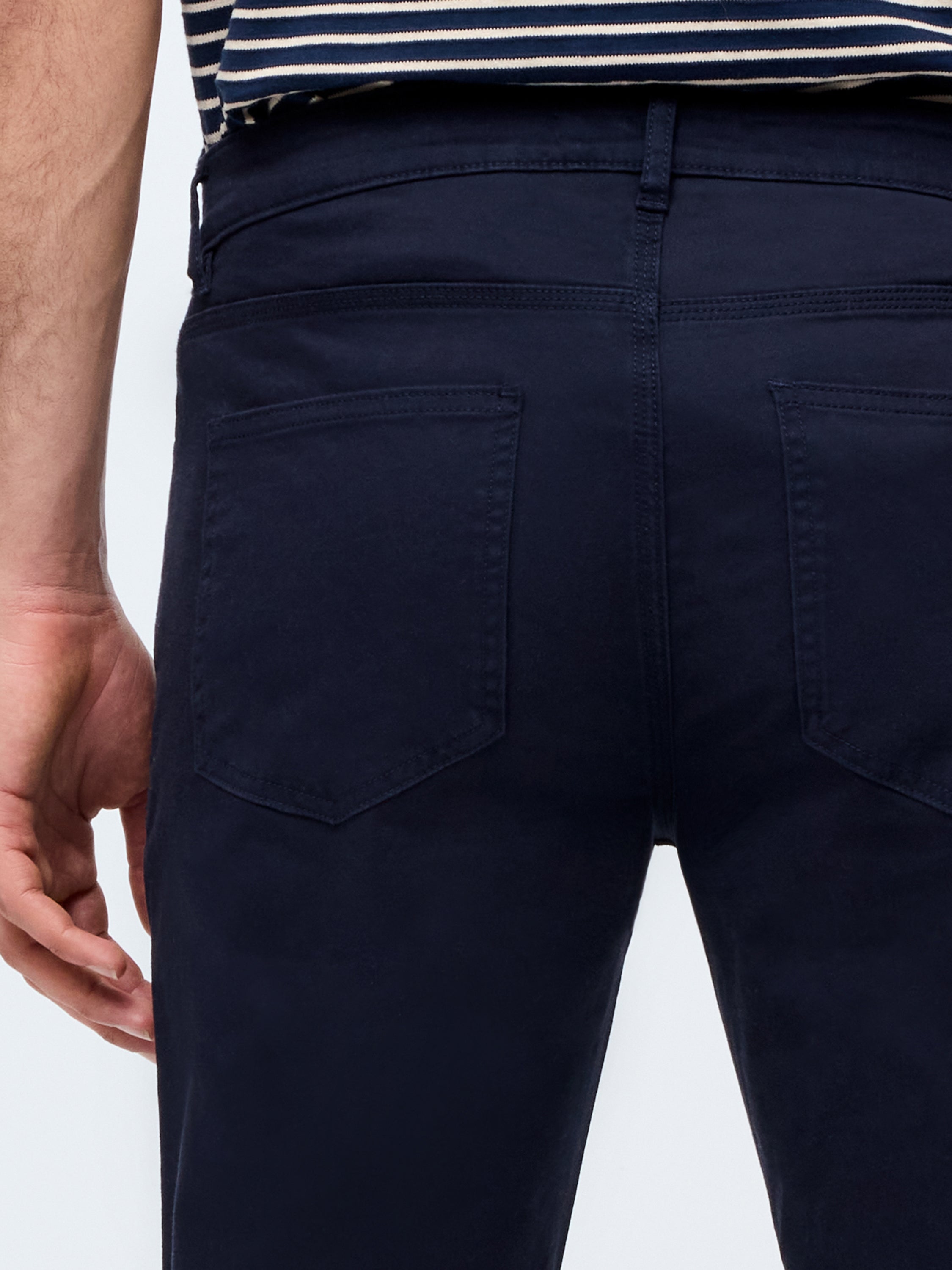 Cotton Stretch 5 Pocket 34 Inch Jeans