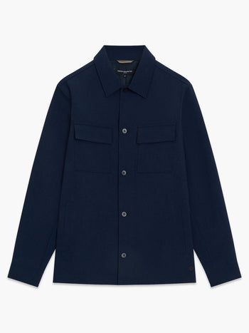 Button-Through Flap Chest Pocket Jacket