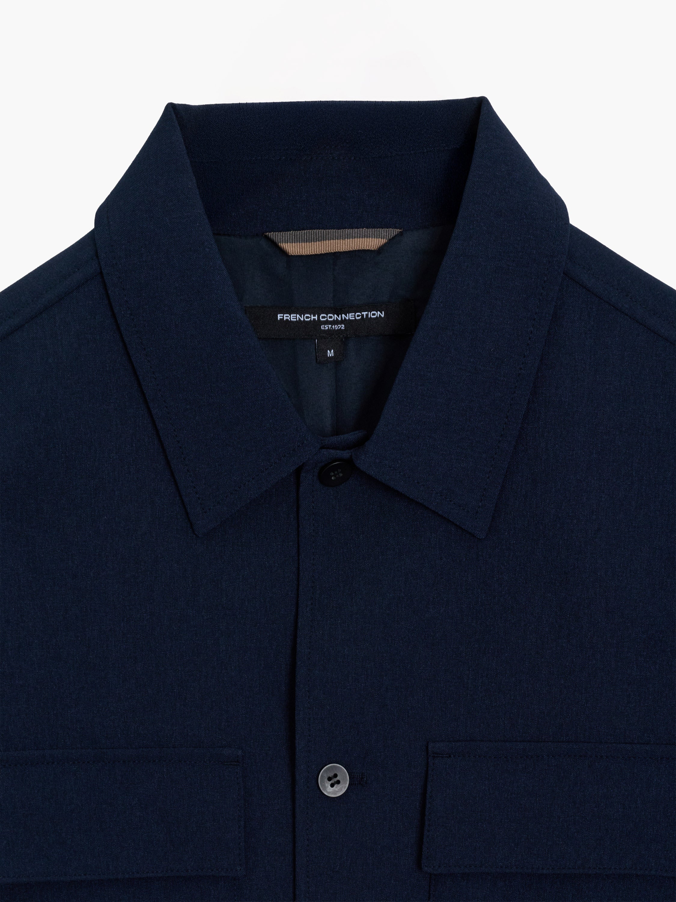 Button-Through Flap Chest Pocket Jacket