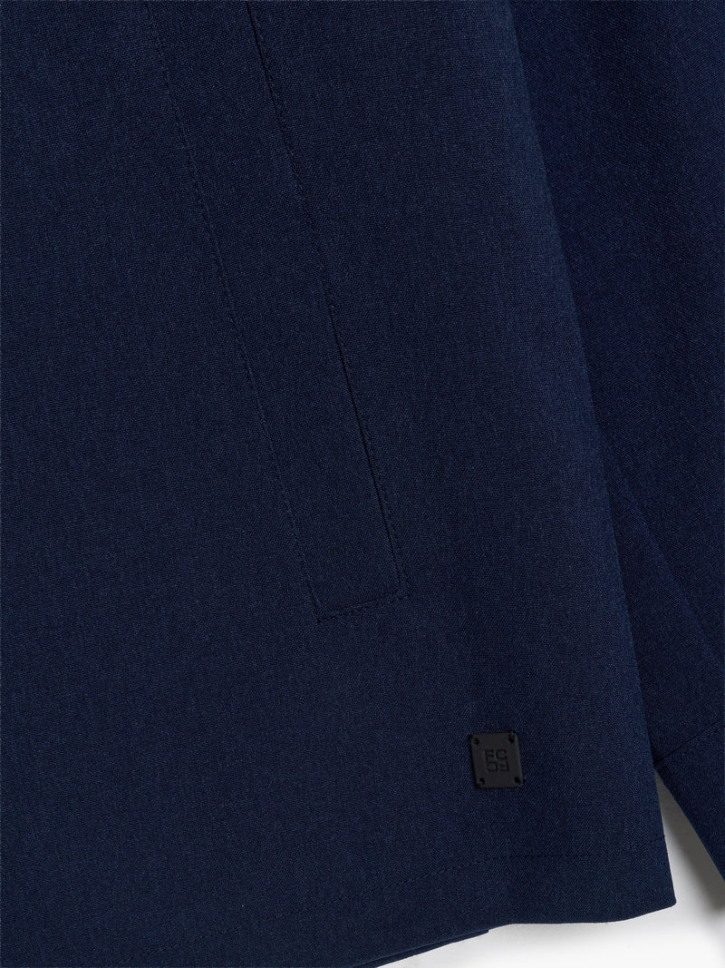 Button-Through Flap Chest Pocket Jacket