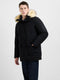 Padded Faux Fur Hooded Parka Coat