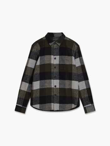 Heavy Large Check Overshirt