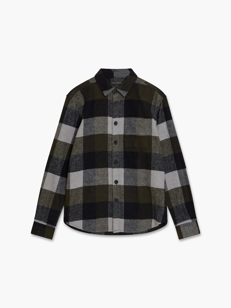 Heavy Large Check Overshirt