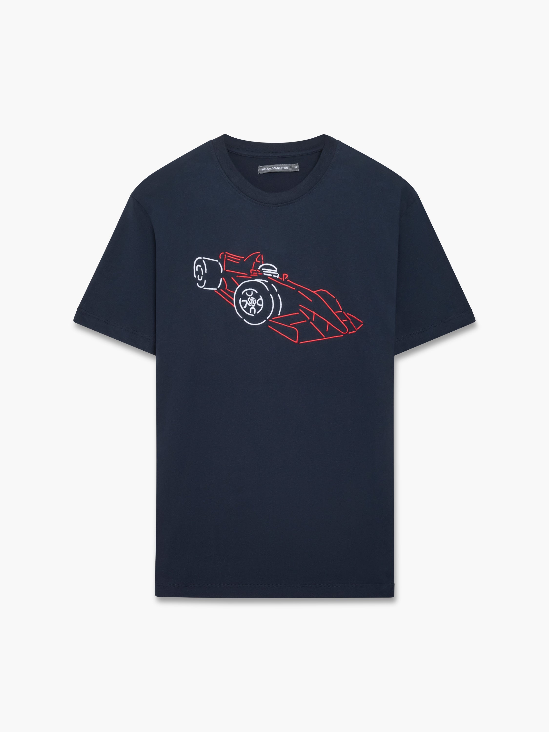 Racing Car Embroidered T-Shirt