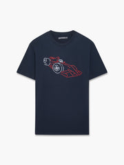 Racing Car Embroidered T-Shirt