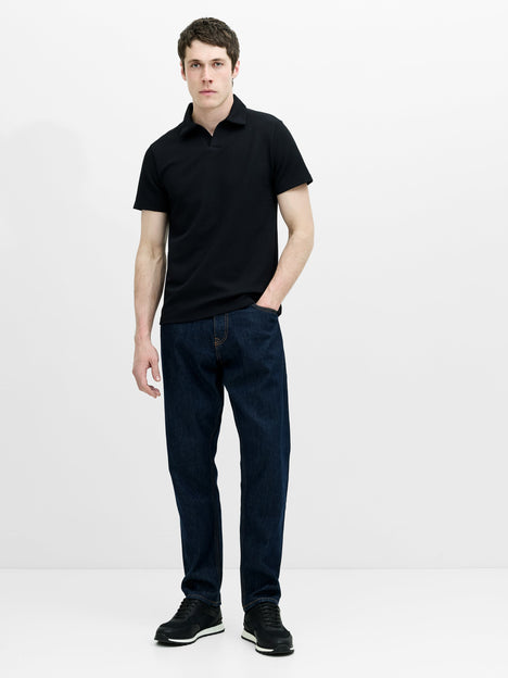 Short Sleeve Pointelle Knit Trophy Polo Shirt