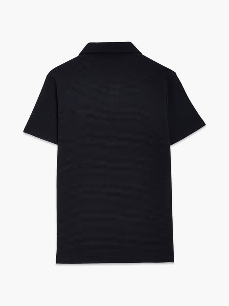 Short Sleeve Pointelle Knit Trophy Polo Shirt