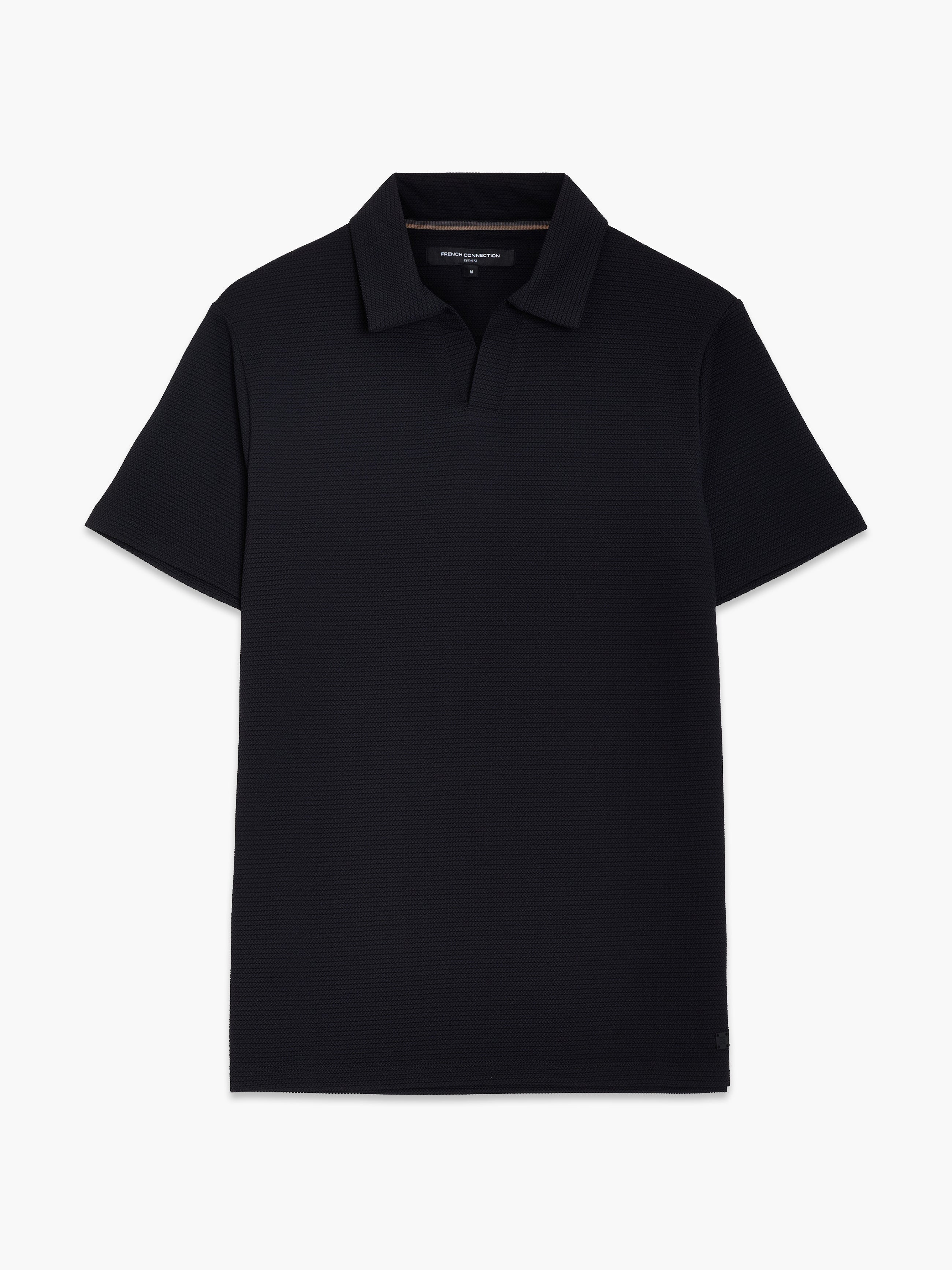 Short Sleeve Pointelle Knit Trophy Polo Shirt