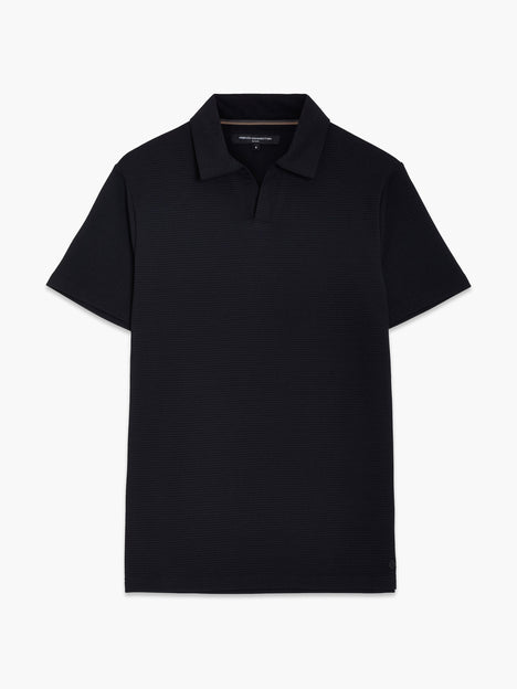 Short Sleeve Pointelle Knit Trophy Polo Shirt