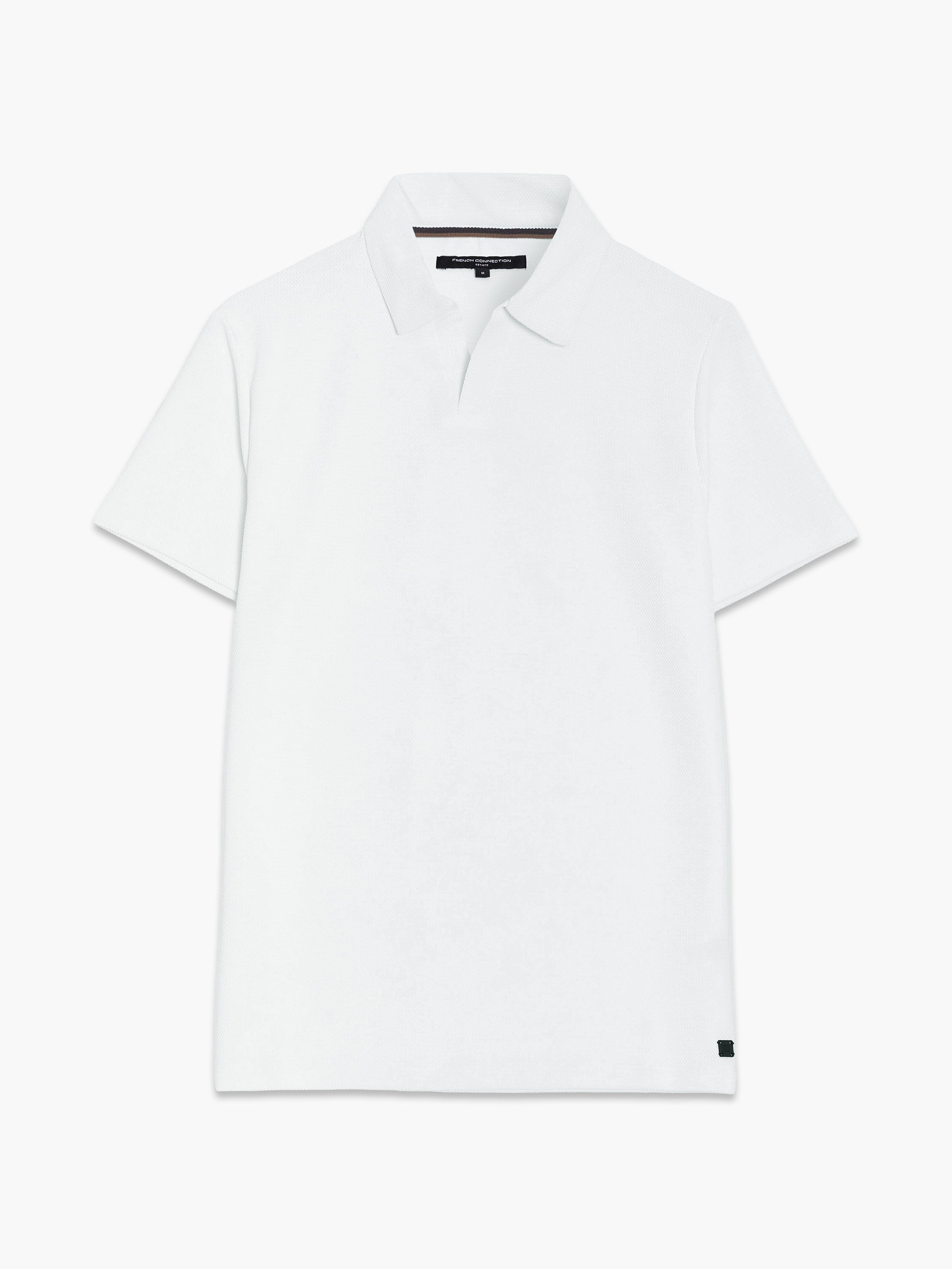 Short Sleeve Pointelle Knit Trophy Polo Shirt