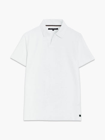 Short Sleeve Pointelle Knit Trophy Polo Shirt