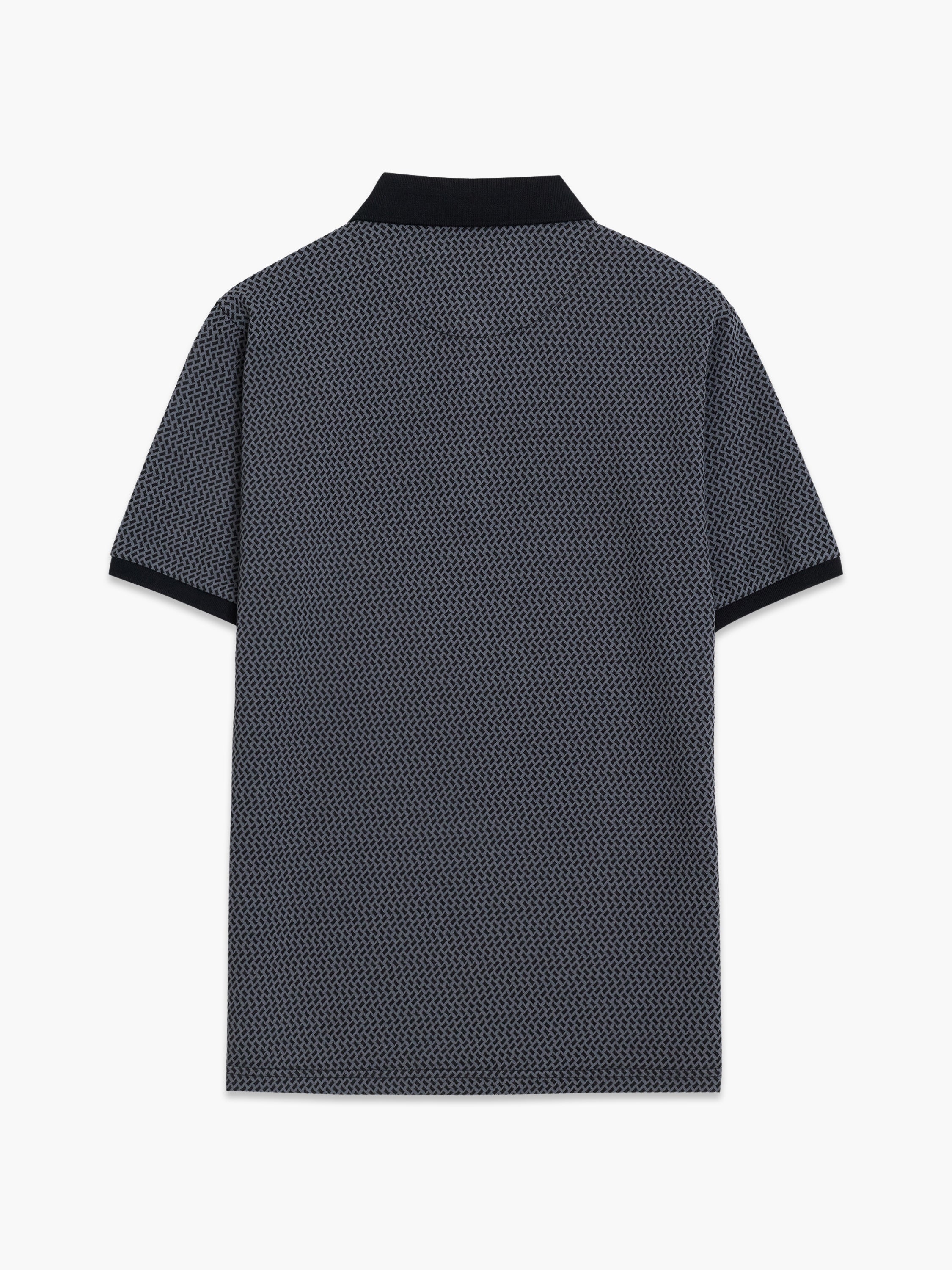 Short Sleeve Geo Polo Shirt