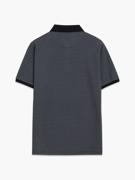 Short Sleeve Geo Polo Shirt